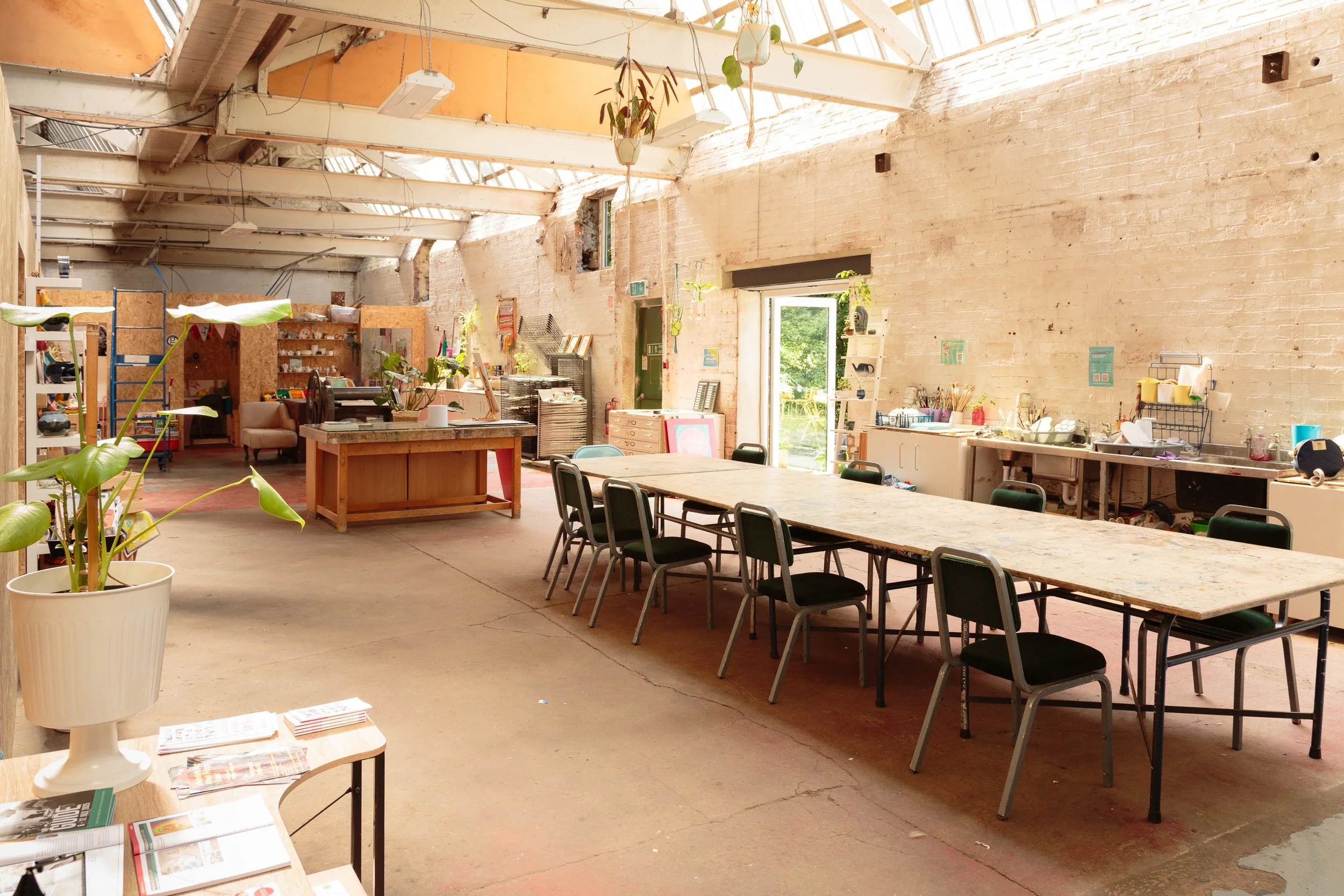 The inside of Globe Arts in West Yorkshire.