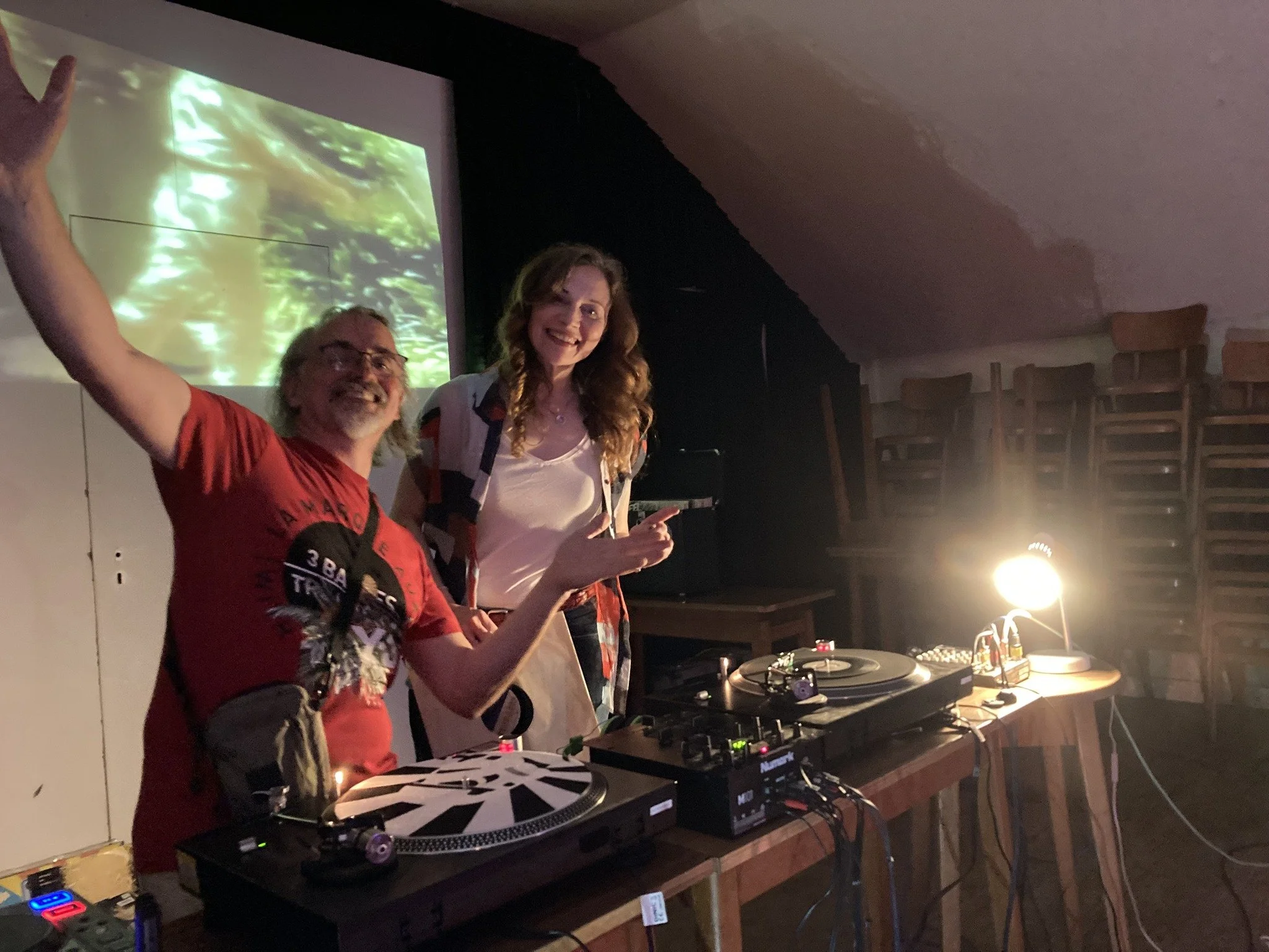 Marsden No.1 Sound DJs playing music at Marsden Royal British Legion in West Yorkshire.