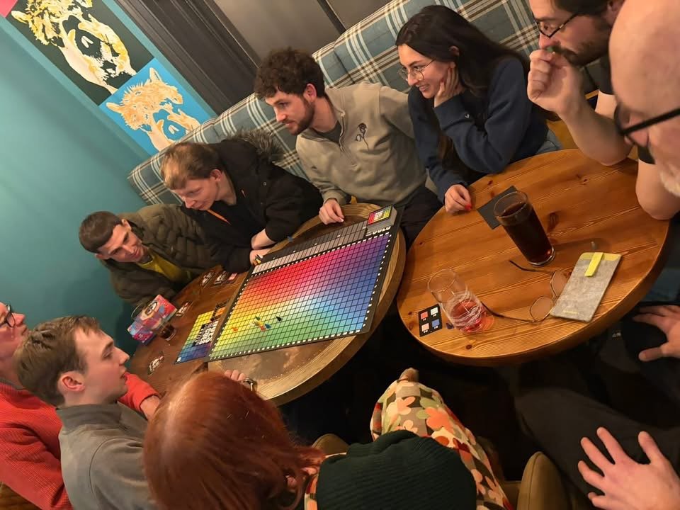 A gathering of the Marsden Board Gamers group in Marsden, West Yorkshire.