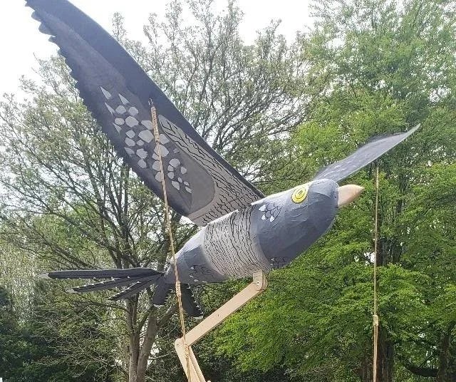 The cuckoo puppet used during Cuckoo Day in Marsden, West Yorkshire.