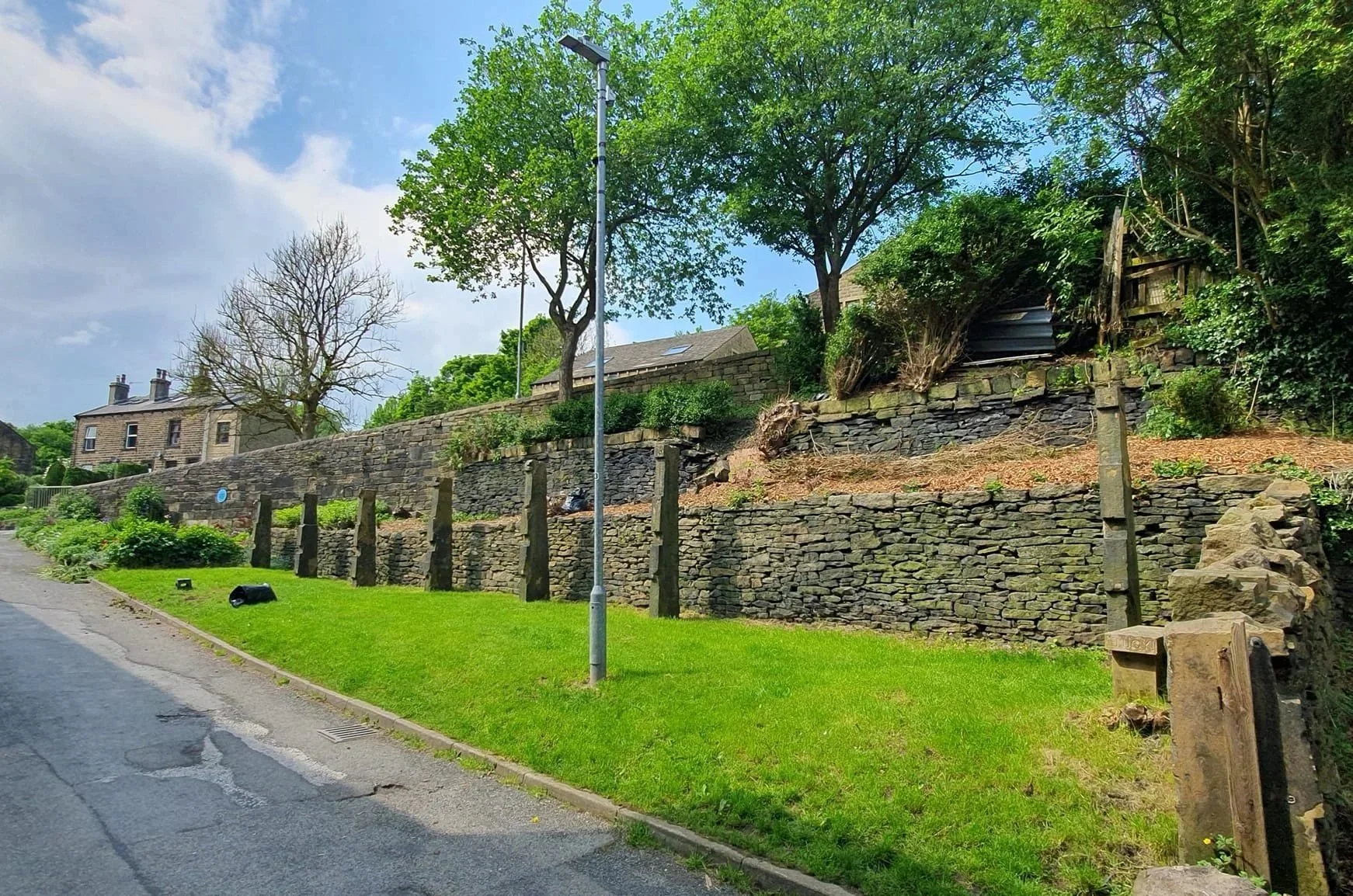 The area near the tenter posts in Marsden, West Yorkshire.