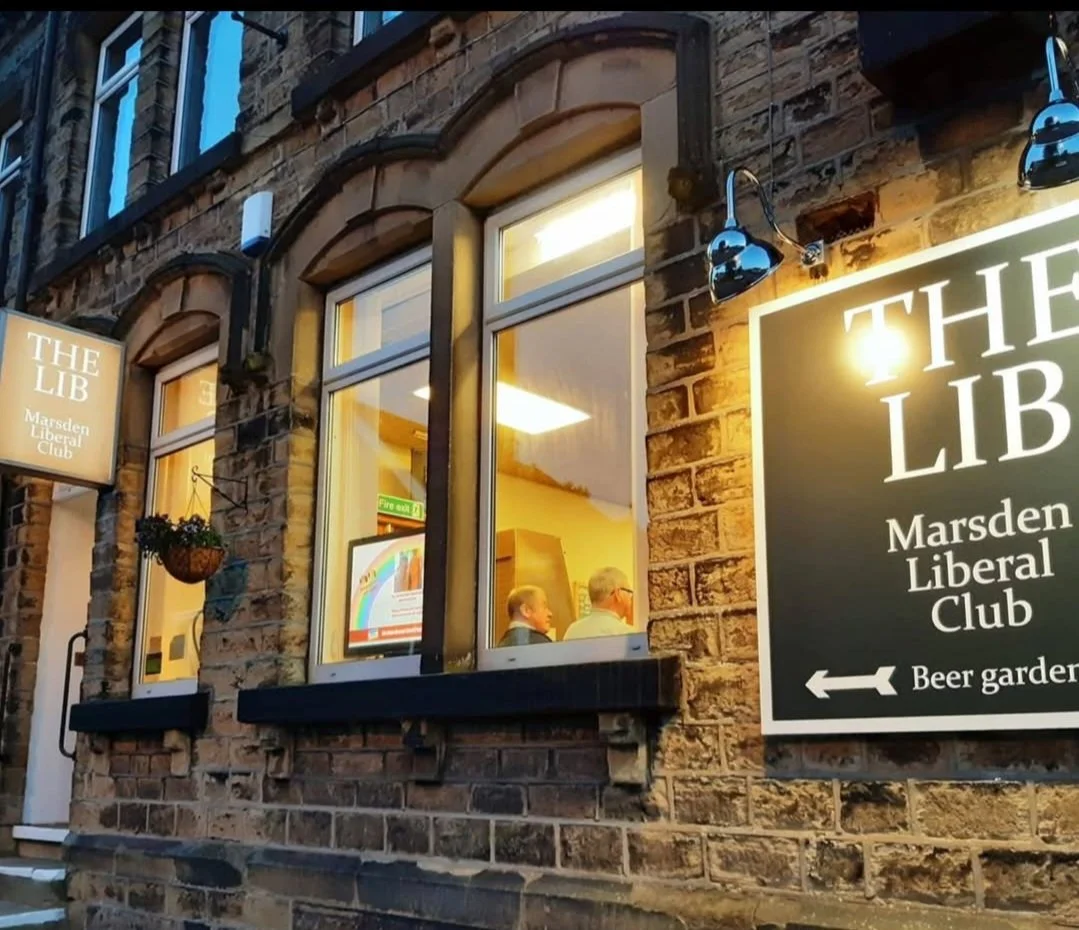 The outside of the Marsden Liberal Club in Marsden, West Yorkshire.