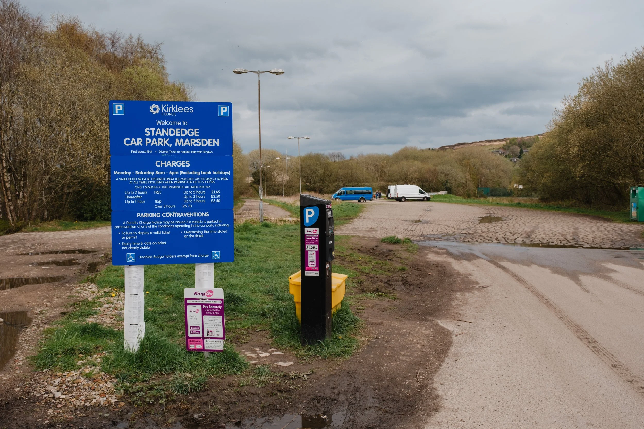 Standedge car park in Marsden, West Yorkshire.