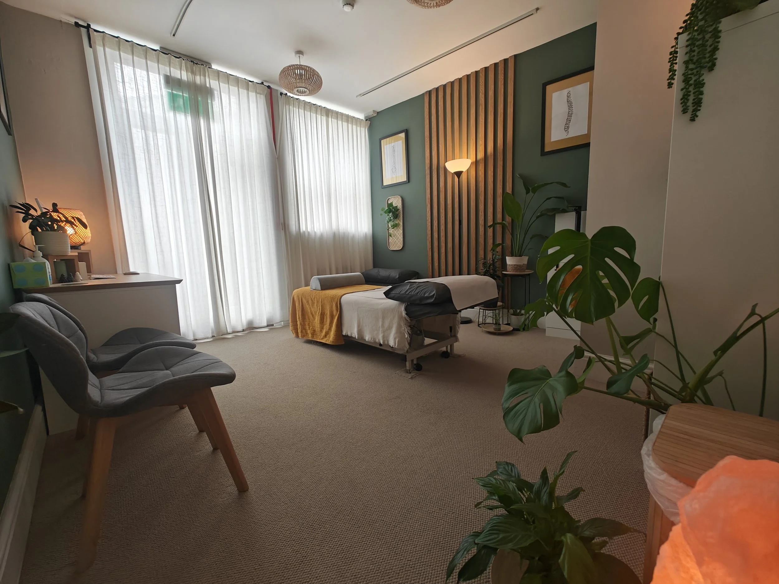 The inside of Valley Osteopaths in Marsden, West Yorkshire.