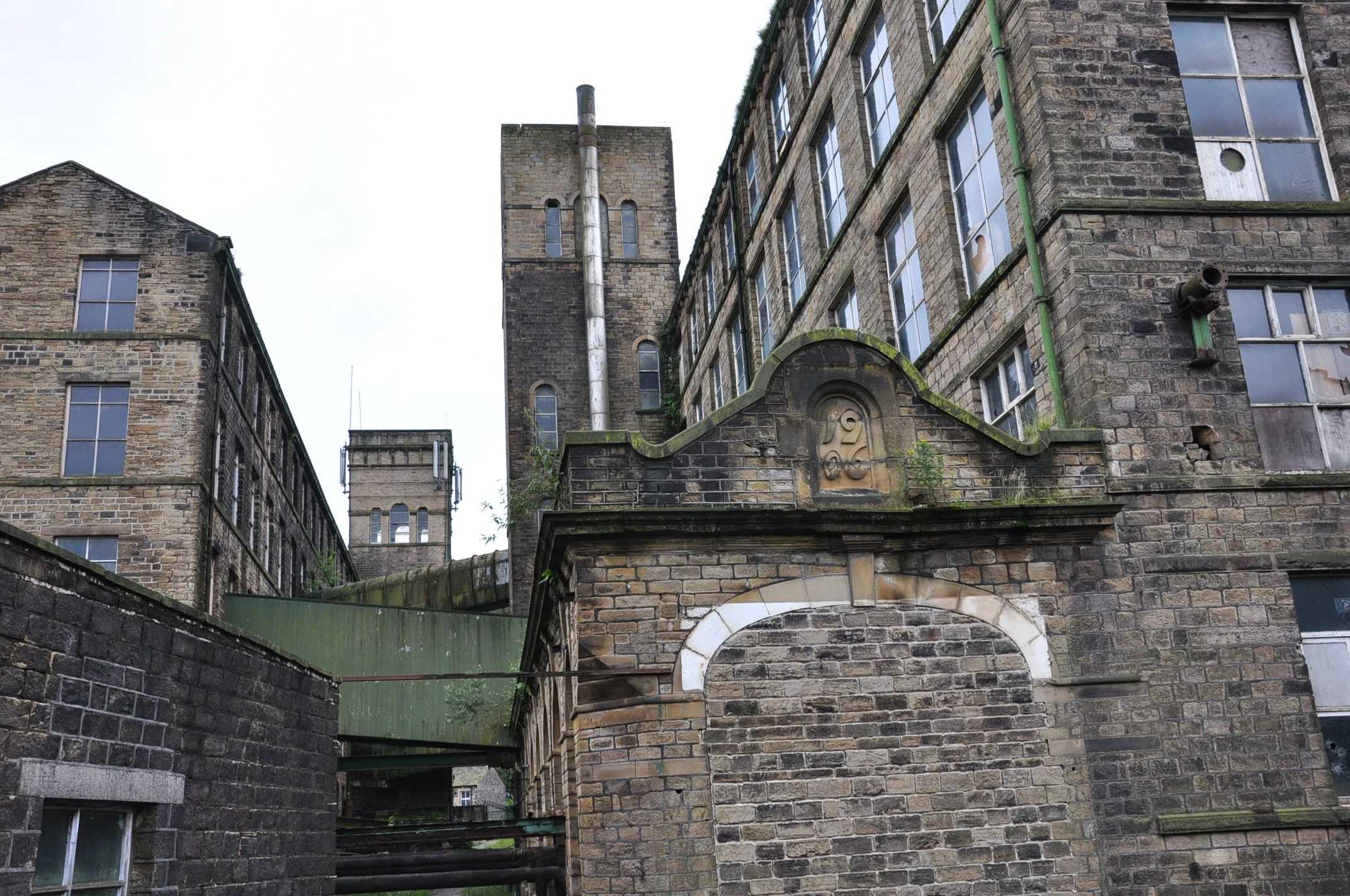 The site of the proposed New Mills redevelopment in Marsden, West Yorkshire.