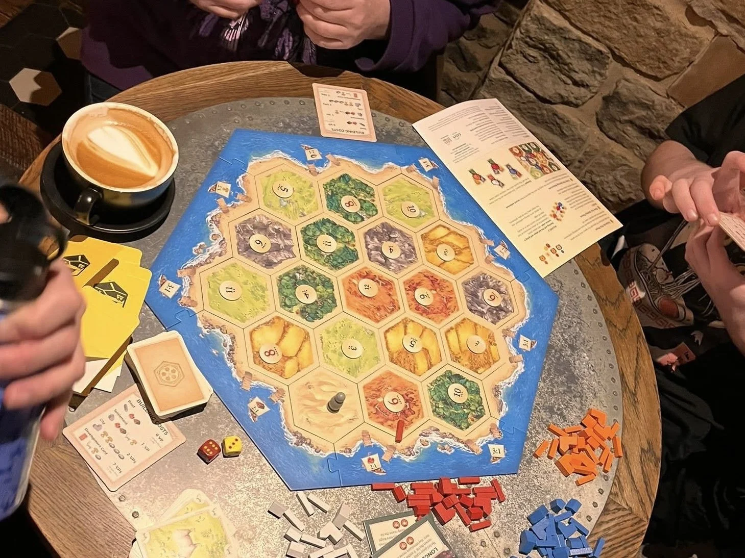 A board game underway in Marsden Board Gamers group.