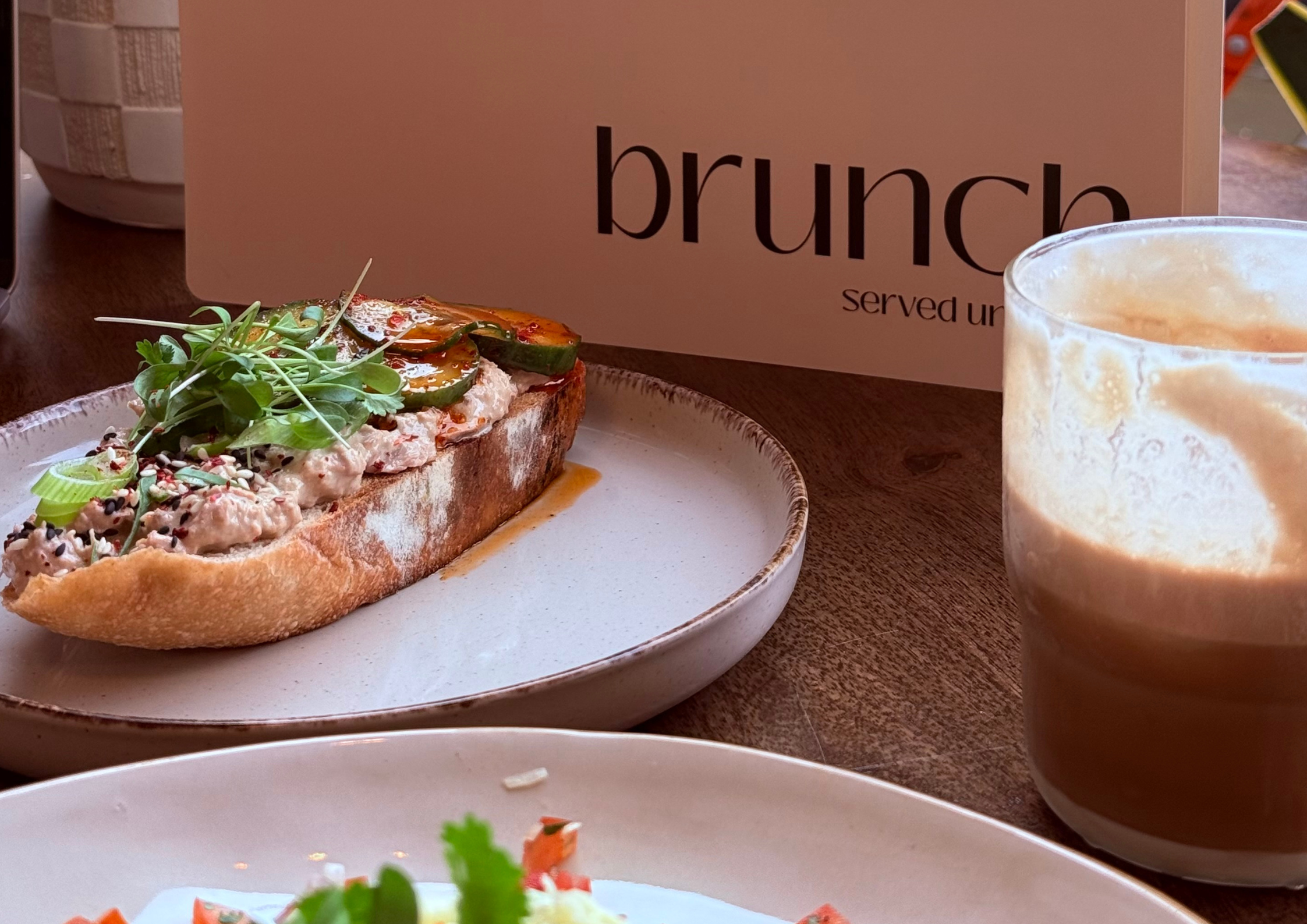 Some of the brunch items on the menu at Cafe Oi in Marsden, West Yorkshire.