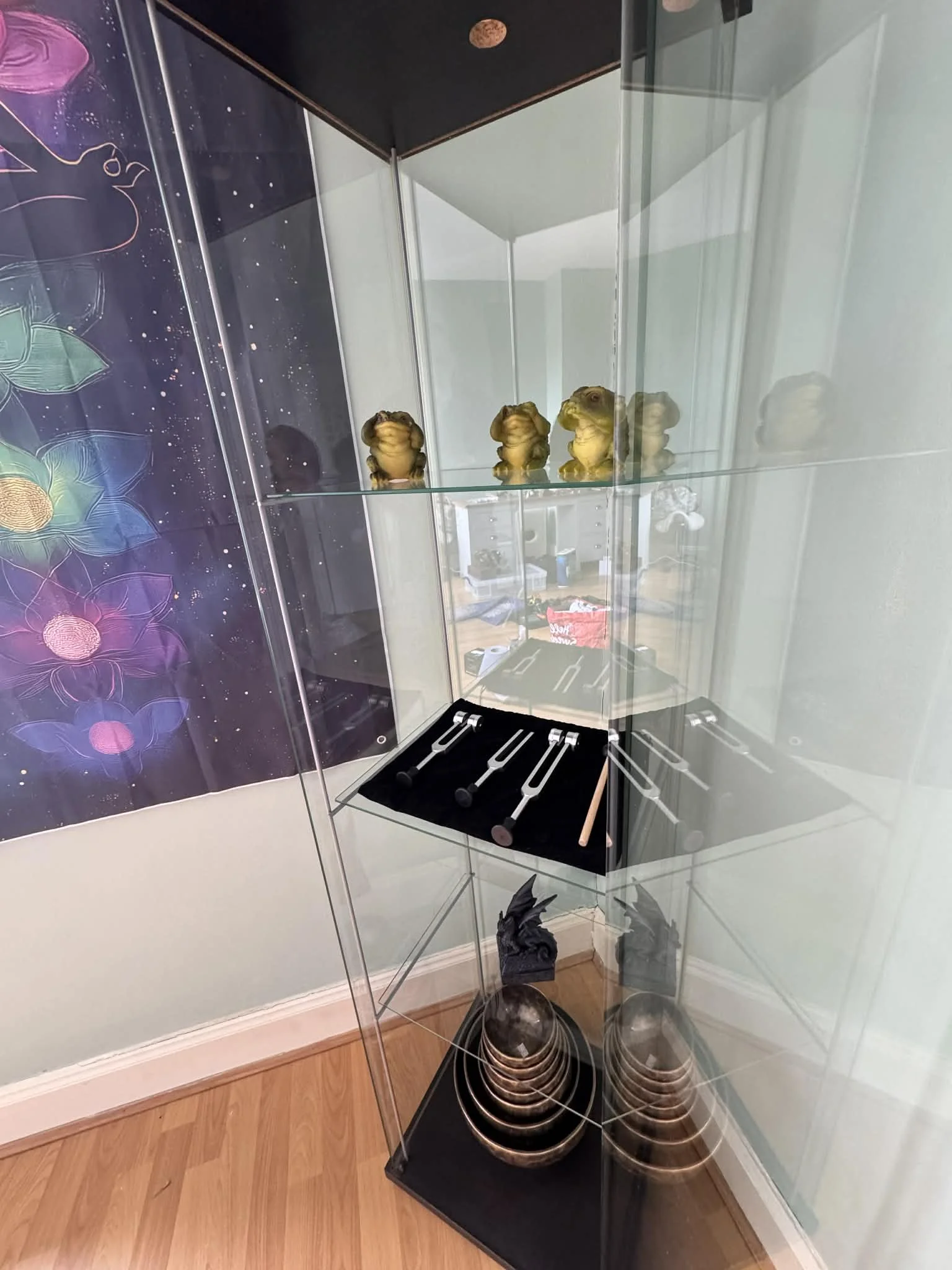 A display case at Spirit of the Valley healing.