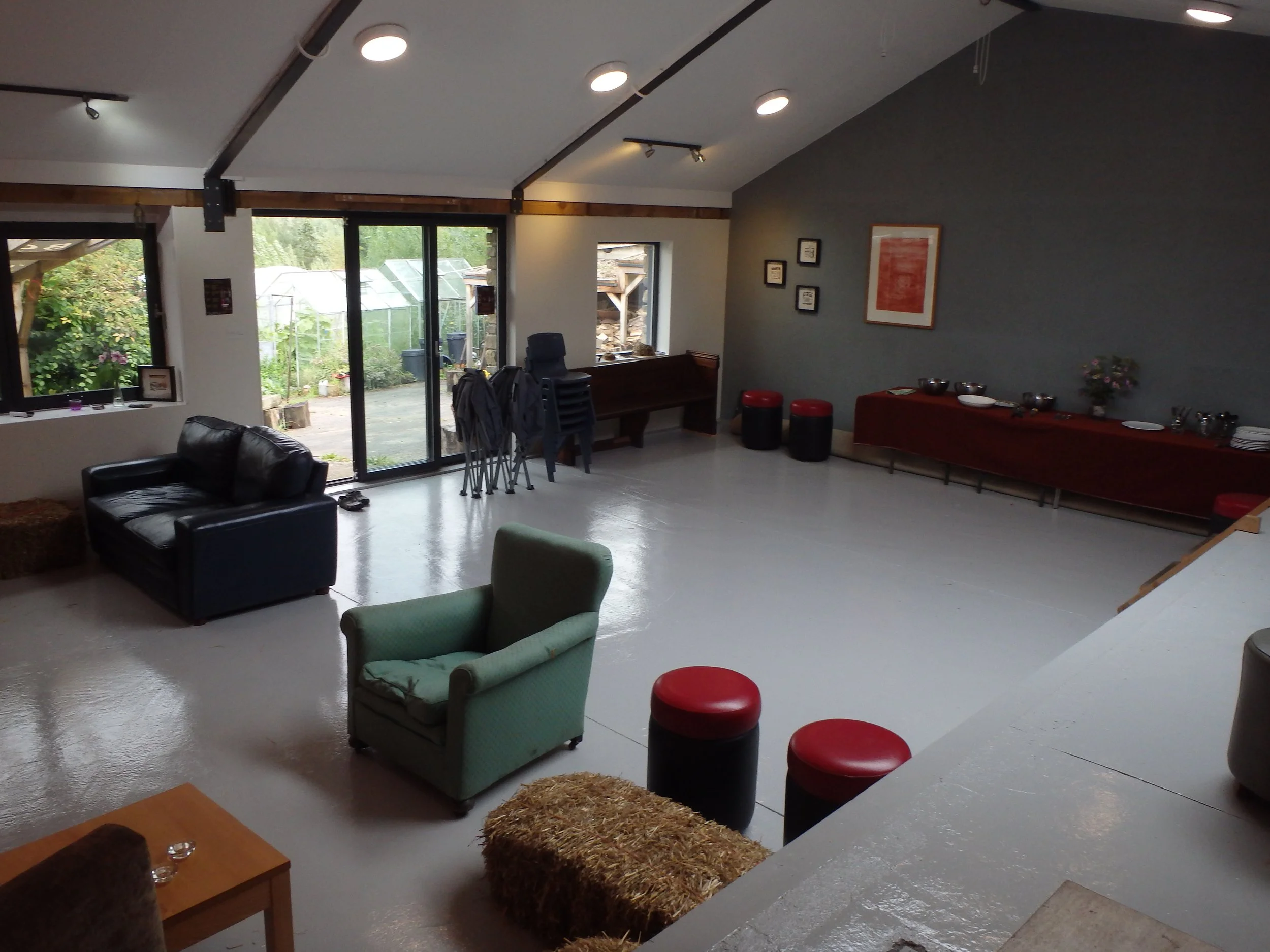 Inside the event space belonging to Edibles.