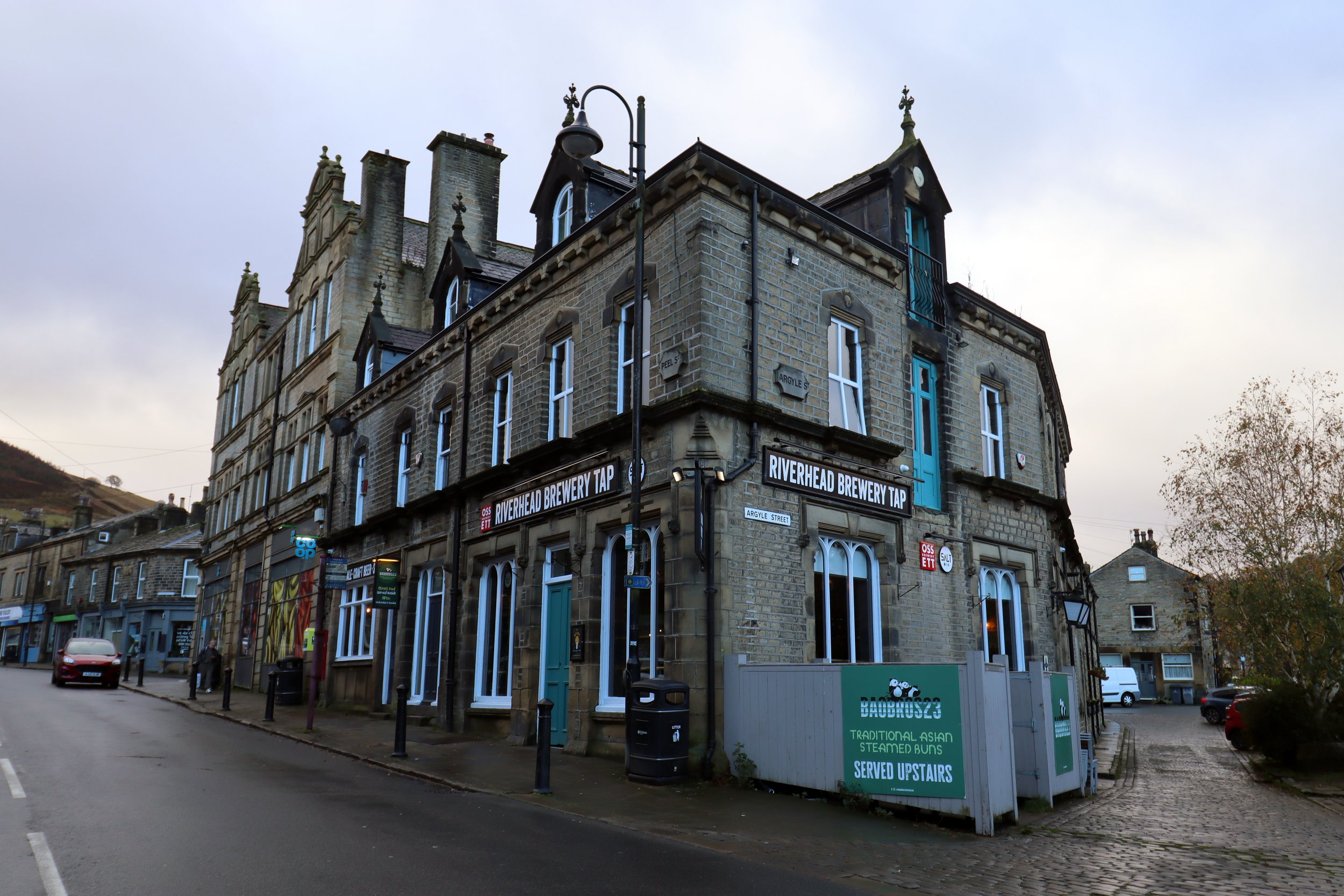 The outside of the Riverhead Brewery Tap in Marsden, West Yorkshire.