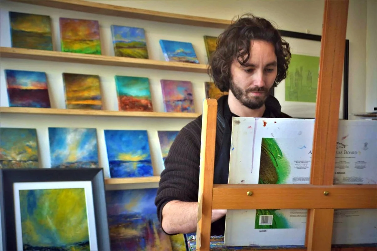 Kevin Threlfall, artist and owner of Enjoy Art in Marsden, West Yorkshire.