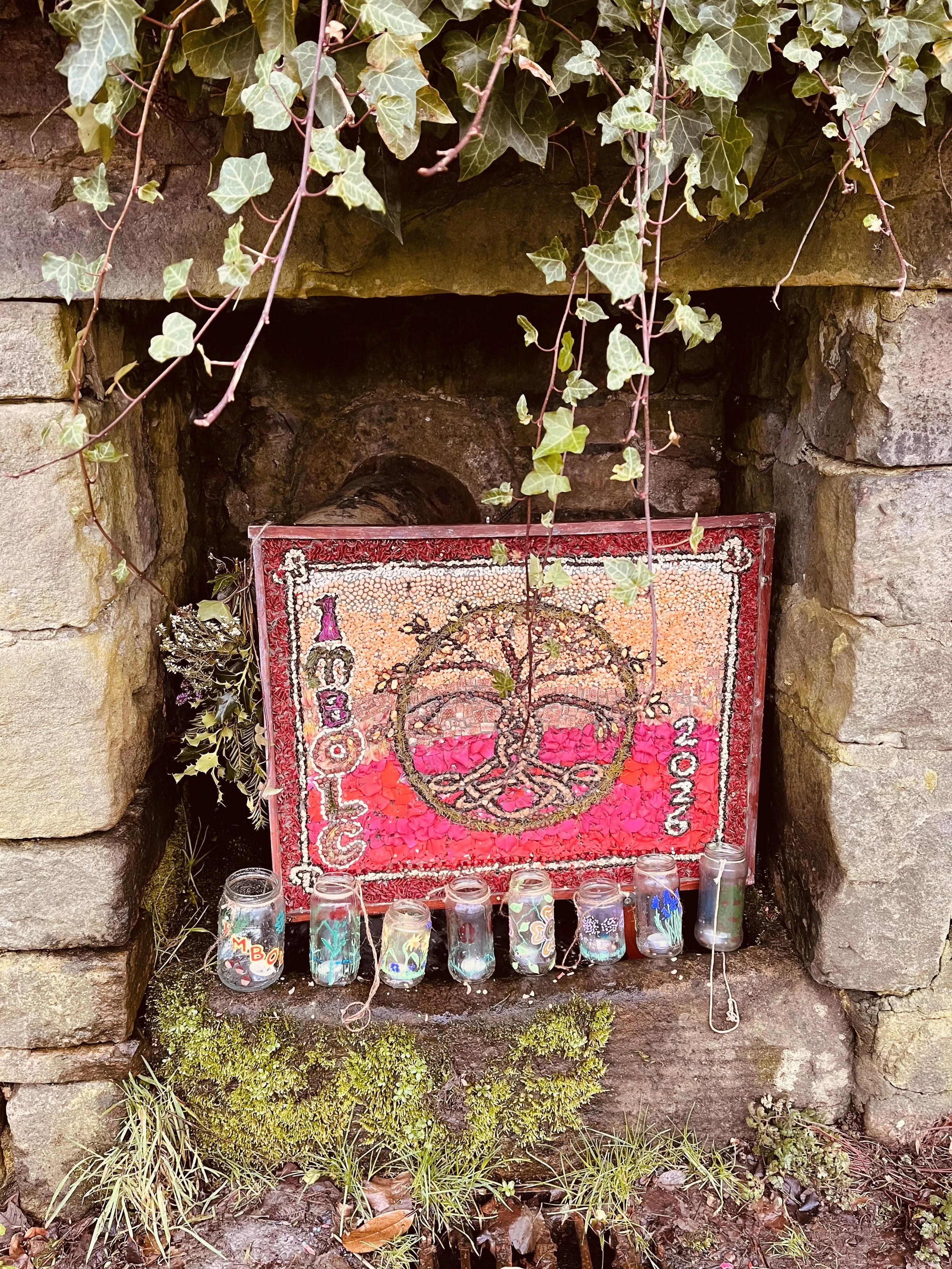 Imbolc well-dressing - Jane Whitham