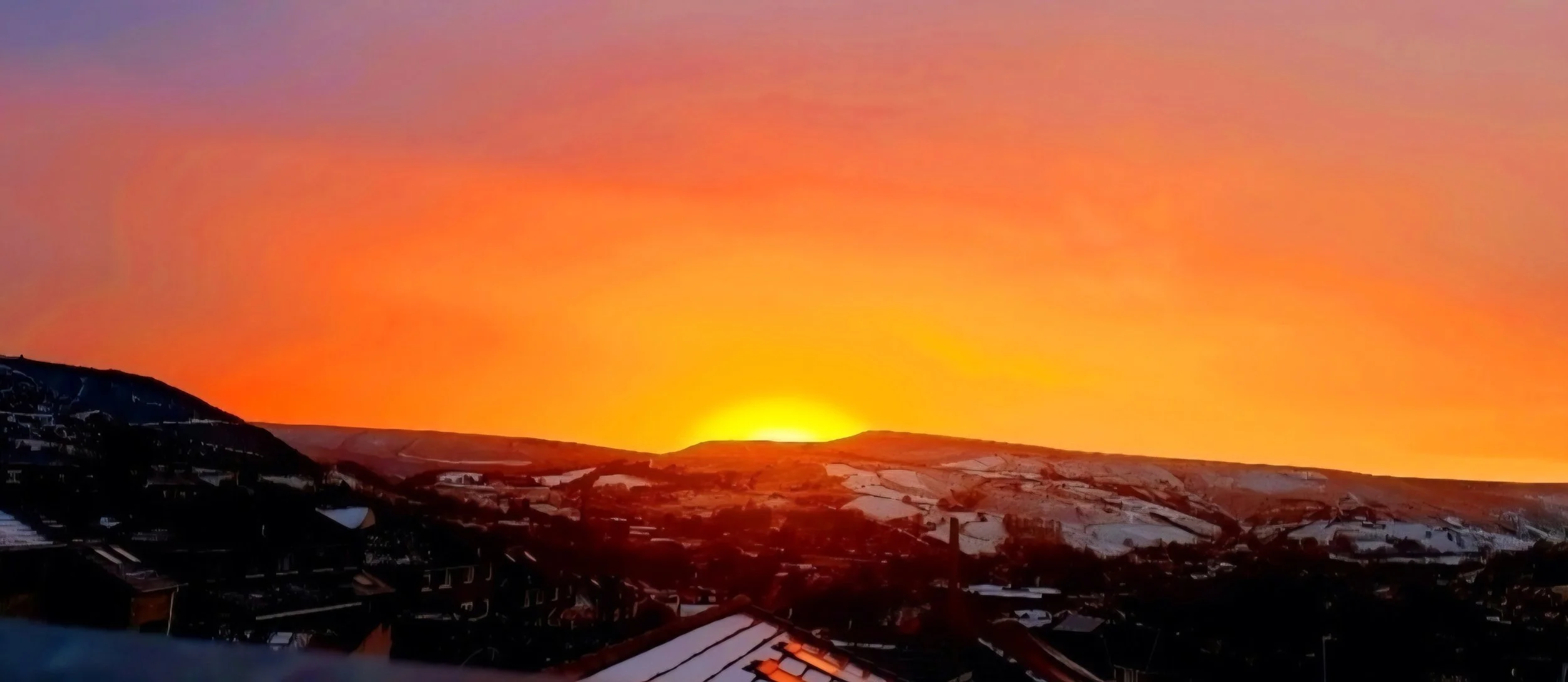 Sunset in the snow - Gail Moorhouse