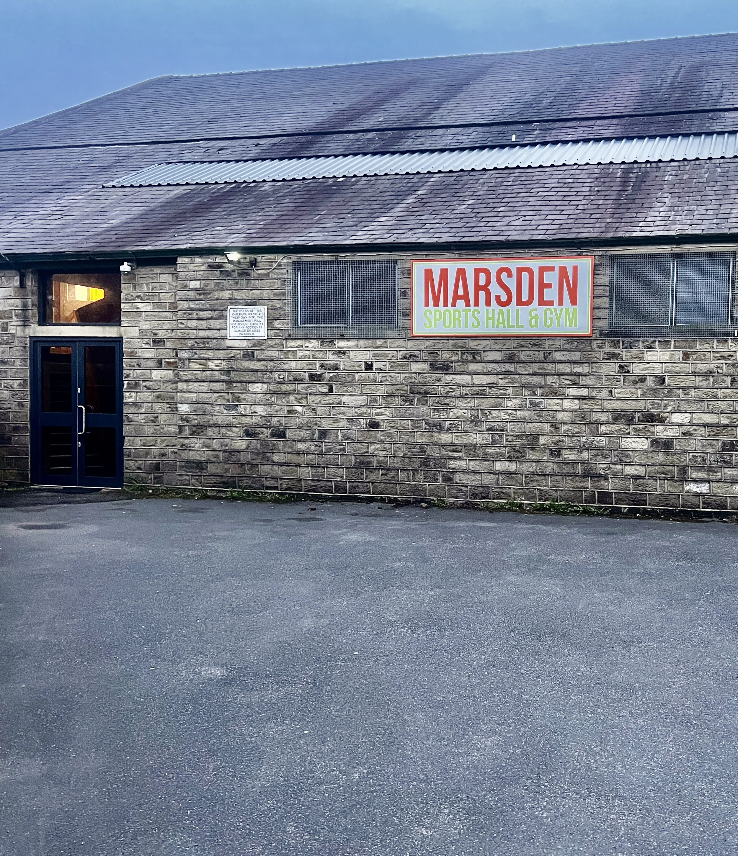 The outside of Marsden Sports Hall and Gym in Marsden, West Yorkshire.