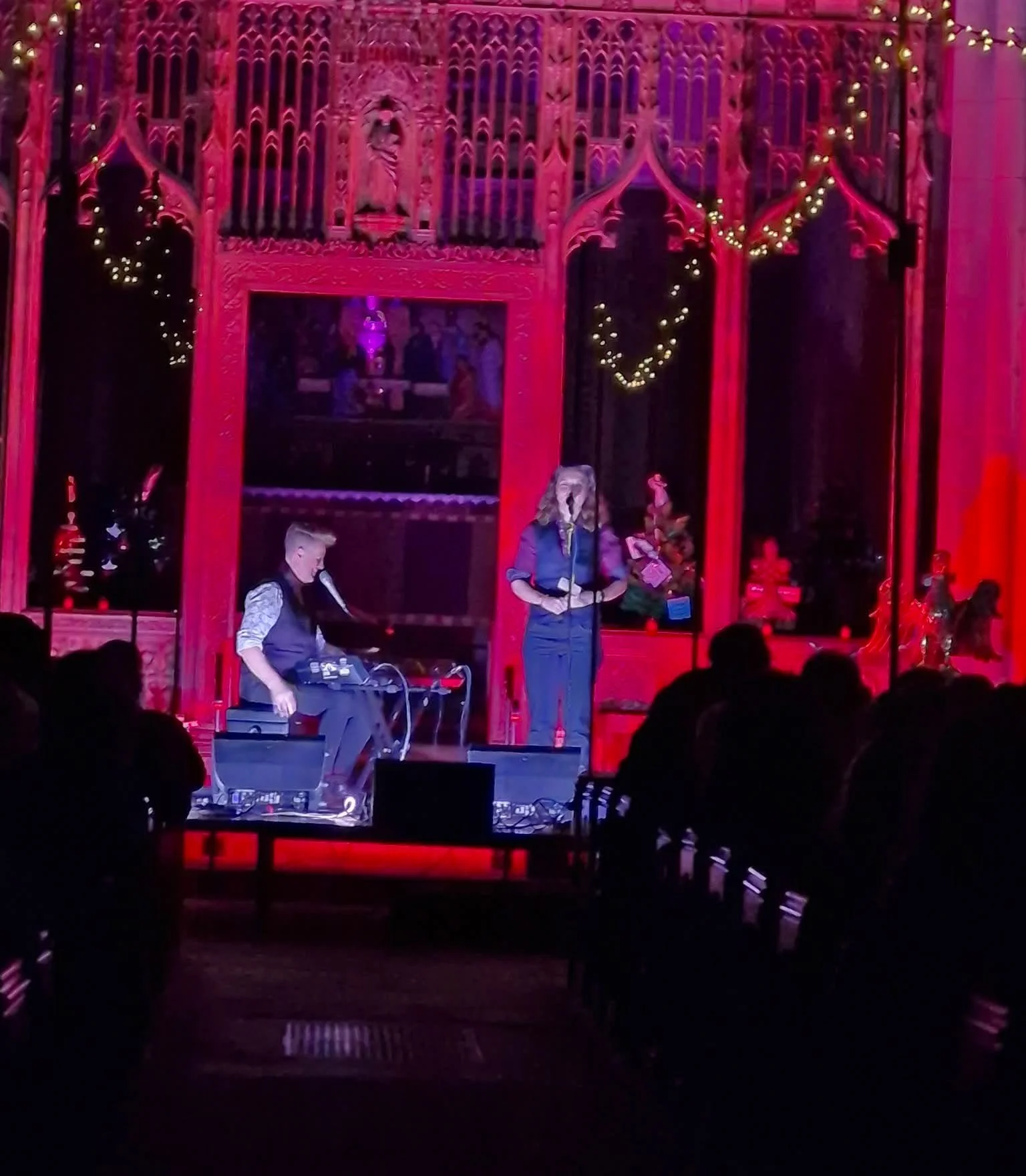 A concert inside St. Bartholomew's Church in Marsden, West Yorkshire.