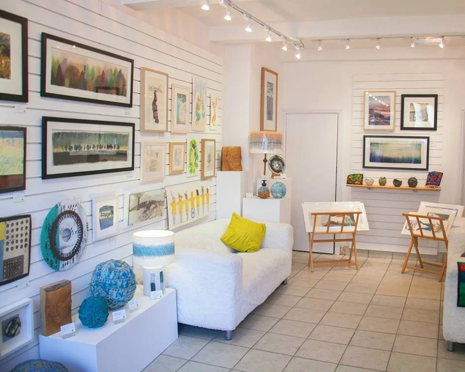 The inside of Enjoy Art in Marsden, West Yorkshire.