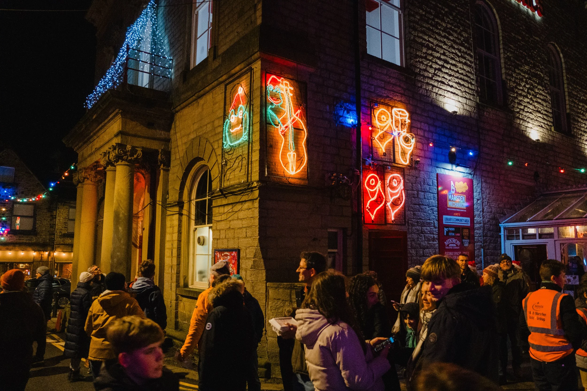 Marsden Christmas lights - Elizabeth Baker Photography