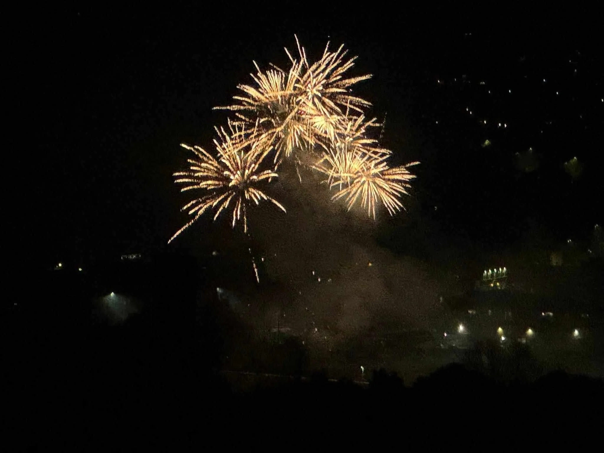 Football field fireworks - Yvette Barlow