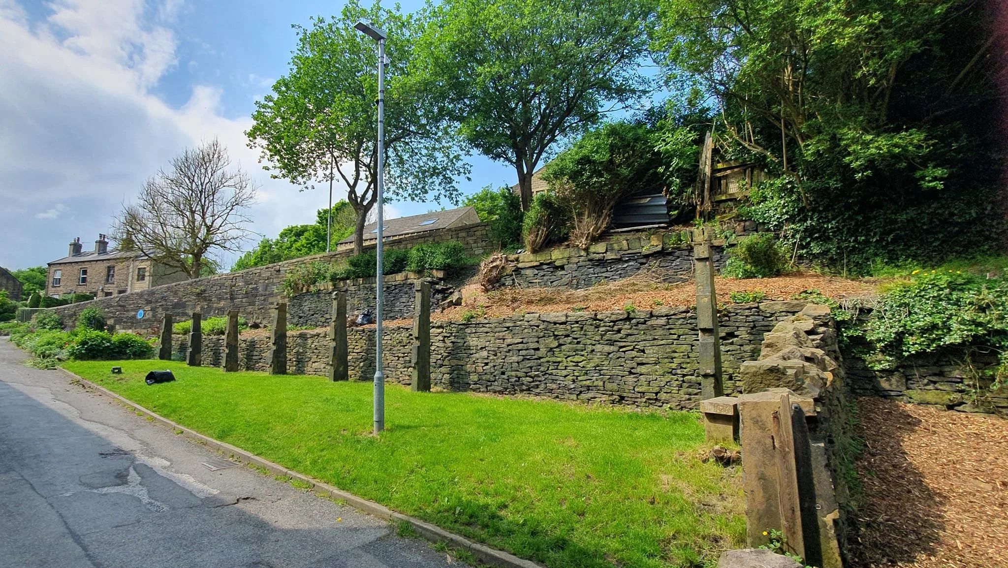 The area near the tenter posts in Marsden, West Yorkshire.