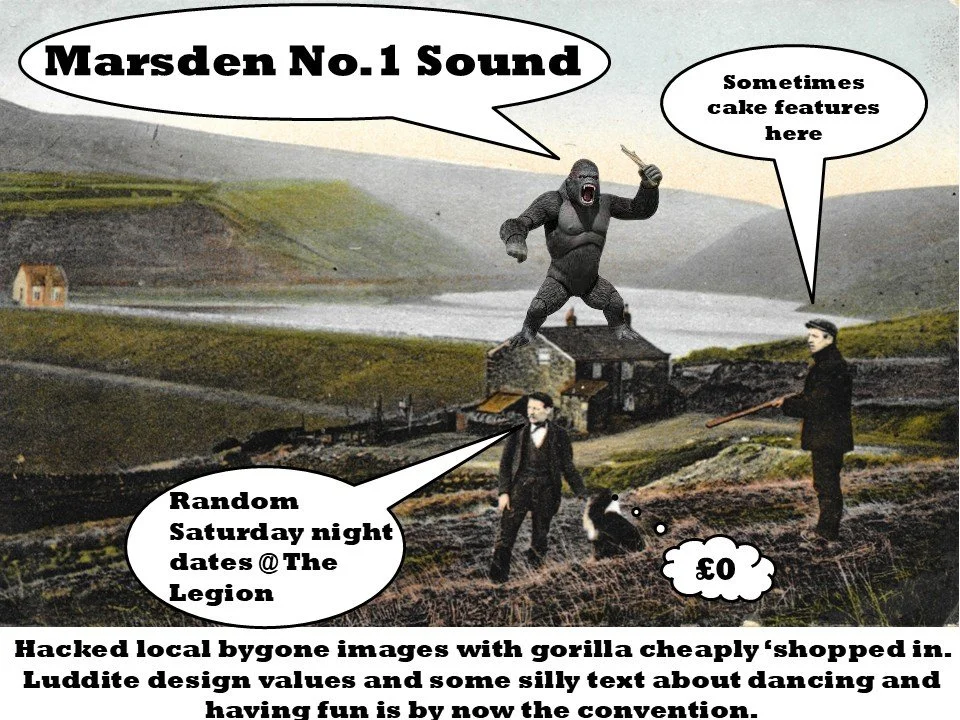 Poster advertising Marsden No.1 Sound in West Yorkshire.