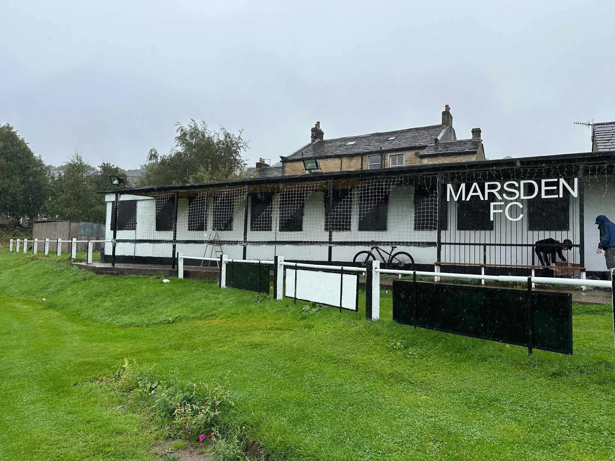 The clubhouse at Marsden Football Club in Marsden, West Yorkshire.