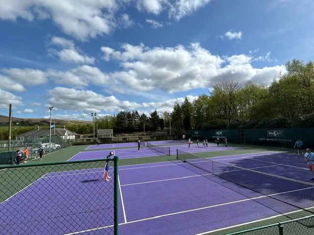 The courts at Marsden Tennis Club in West Yorkshire.