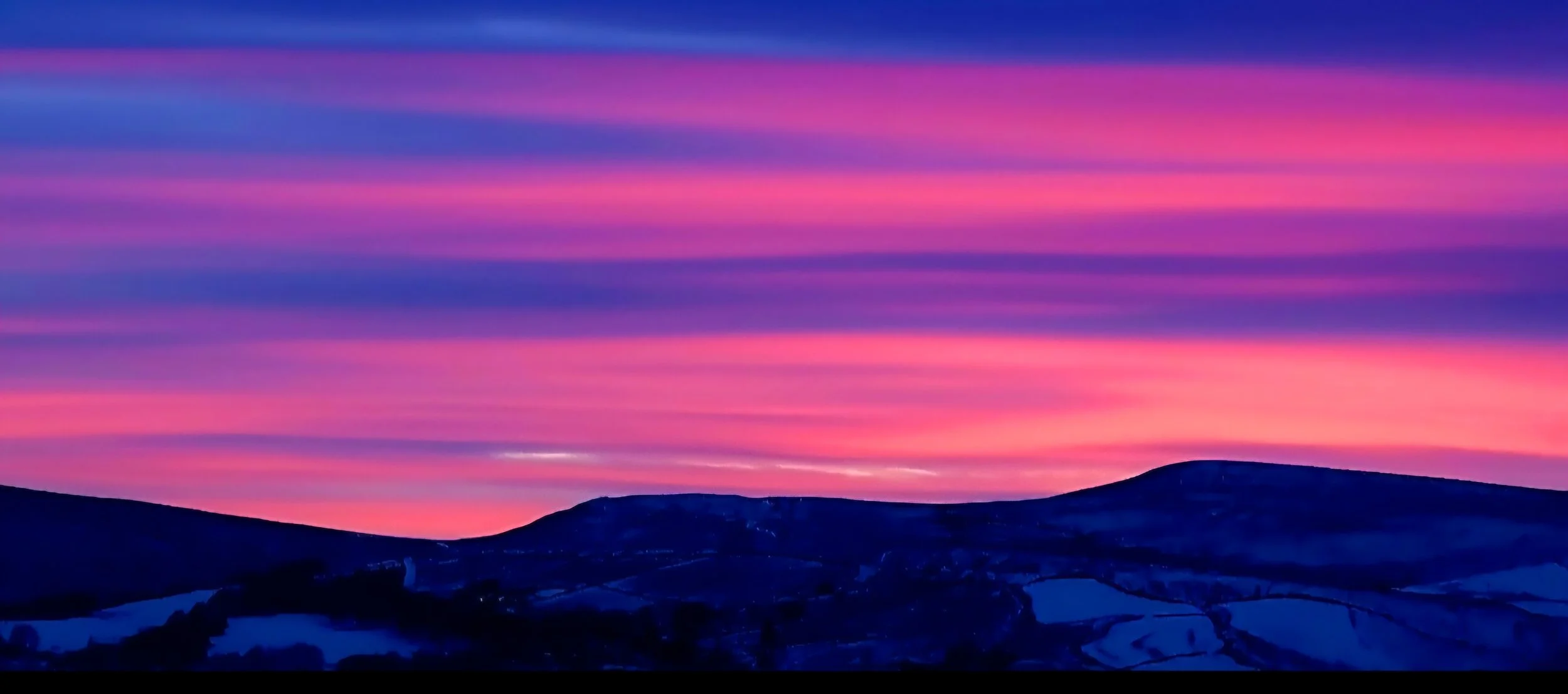 A January sunset - Gail Moorhouse