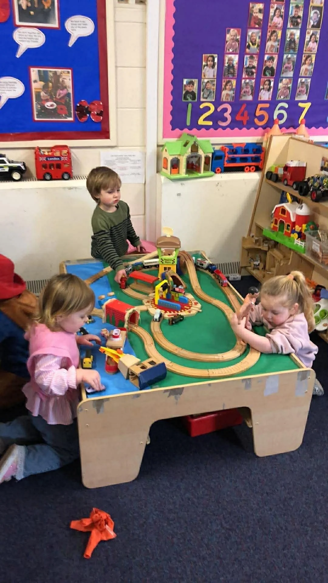 Play activities at the Marsden Pre-School Playgroup in Marsden, West Yorkshire.