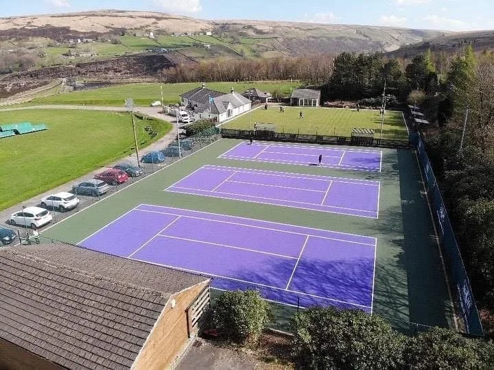 The facilities at Marsden Tennis Club in West Yorkshire.