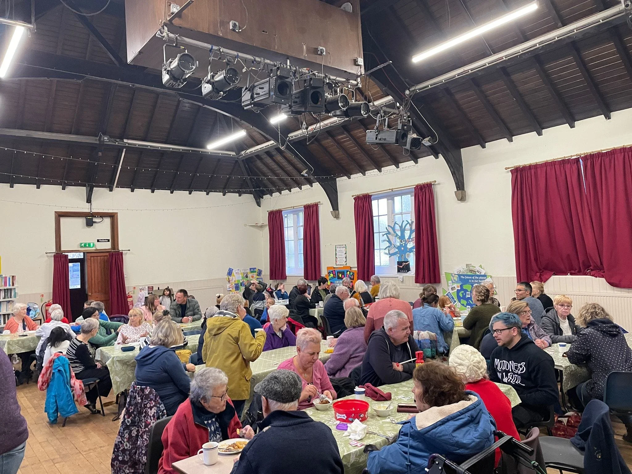 One of the lunches provided by the St. Bartholomew's Community Cafe in Marsden, West Yorkshire.