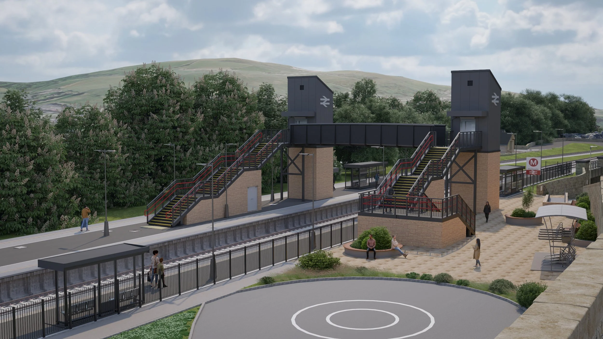Image of the proposed changes to Marsden station in West Yorkshire.
