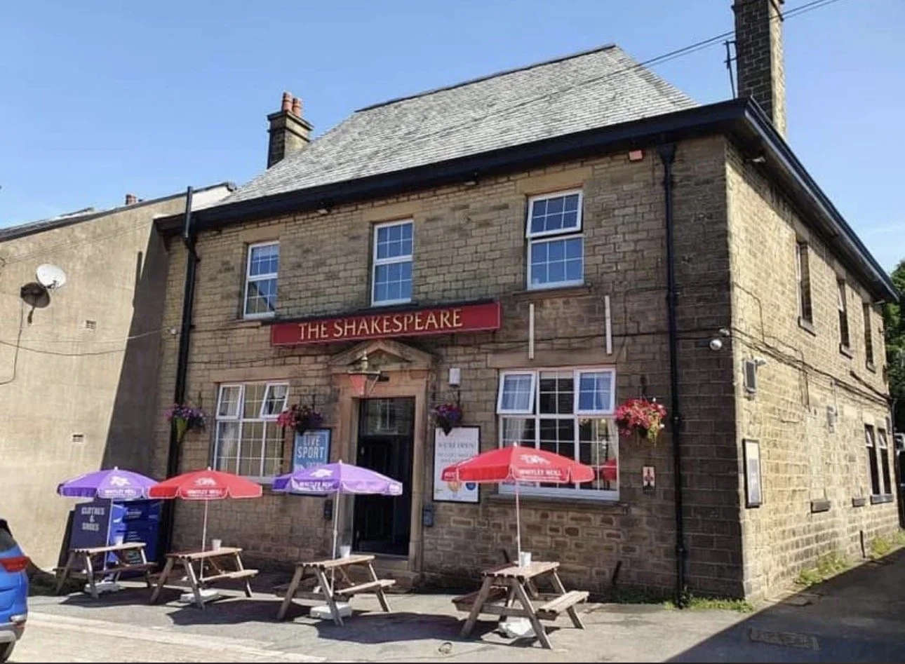 The outside of the Shakespeare Inn in Marsden, West Yorkshire.