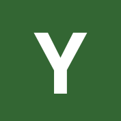 Green background with a large white letter 'Y' in the center