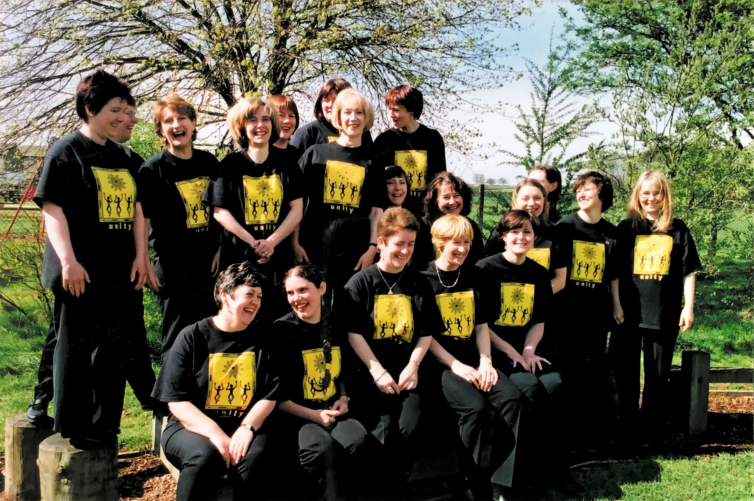 Members of the Unity Voices choir, based in Marsden, West Yorkshire.