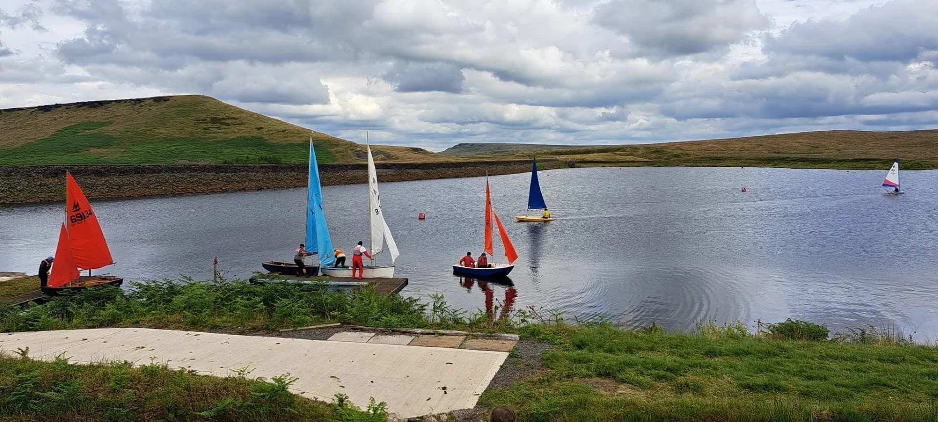 Sailing activities led by Redbrook Sailing Club, Marsden, West Yorkshire.