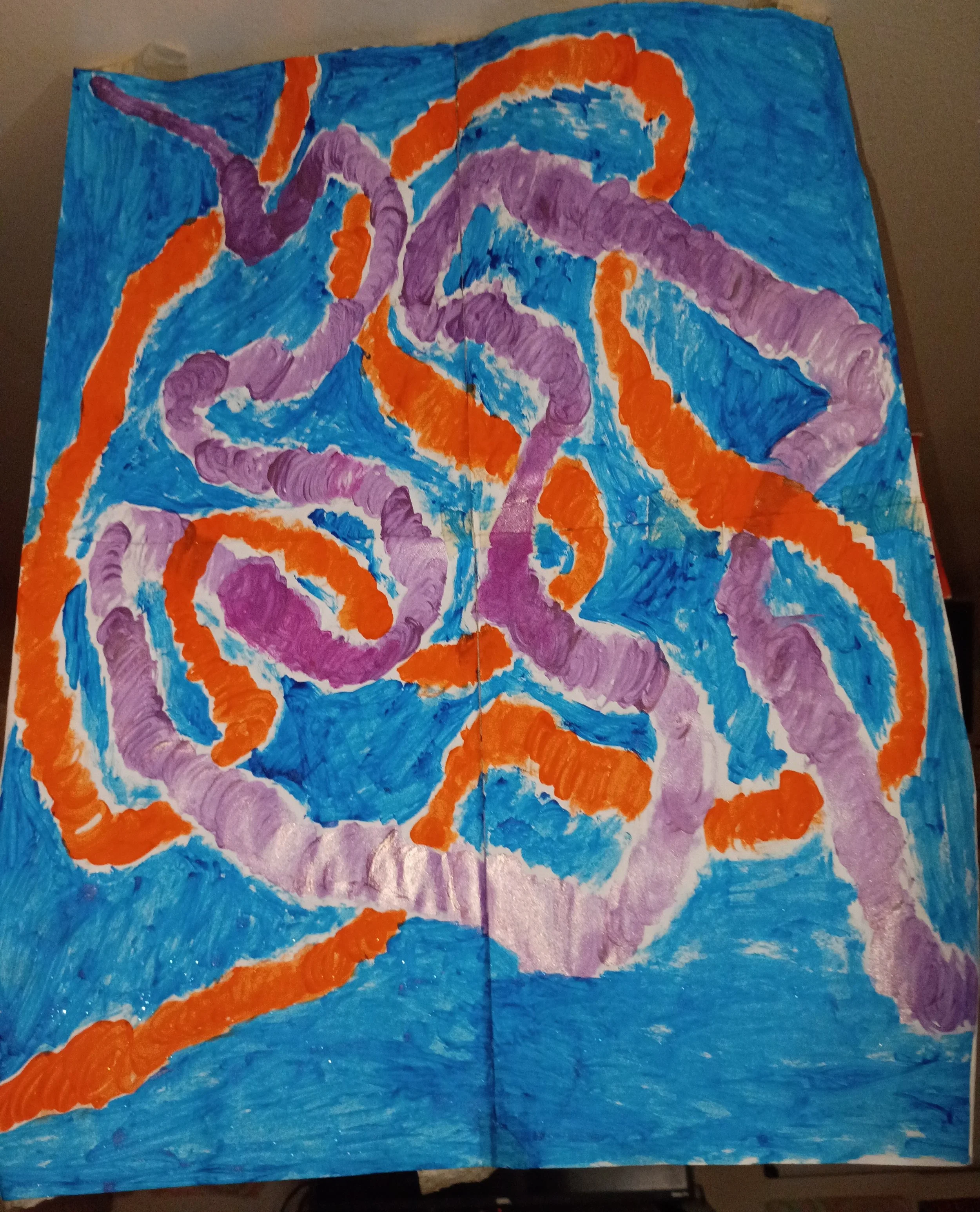 Entangled -- starting on one page, I knew I wanted to make something that grew. I might make a part two, even bigger...