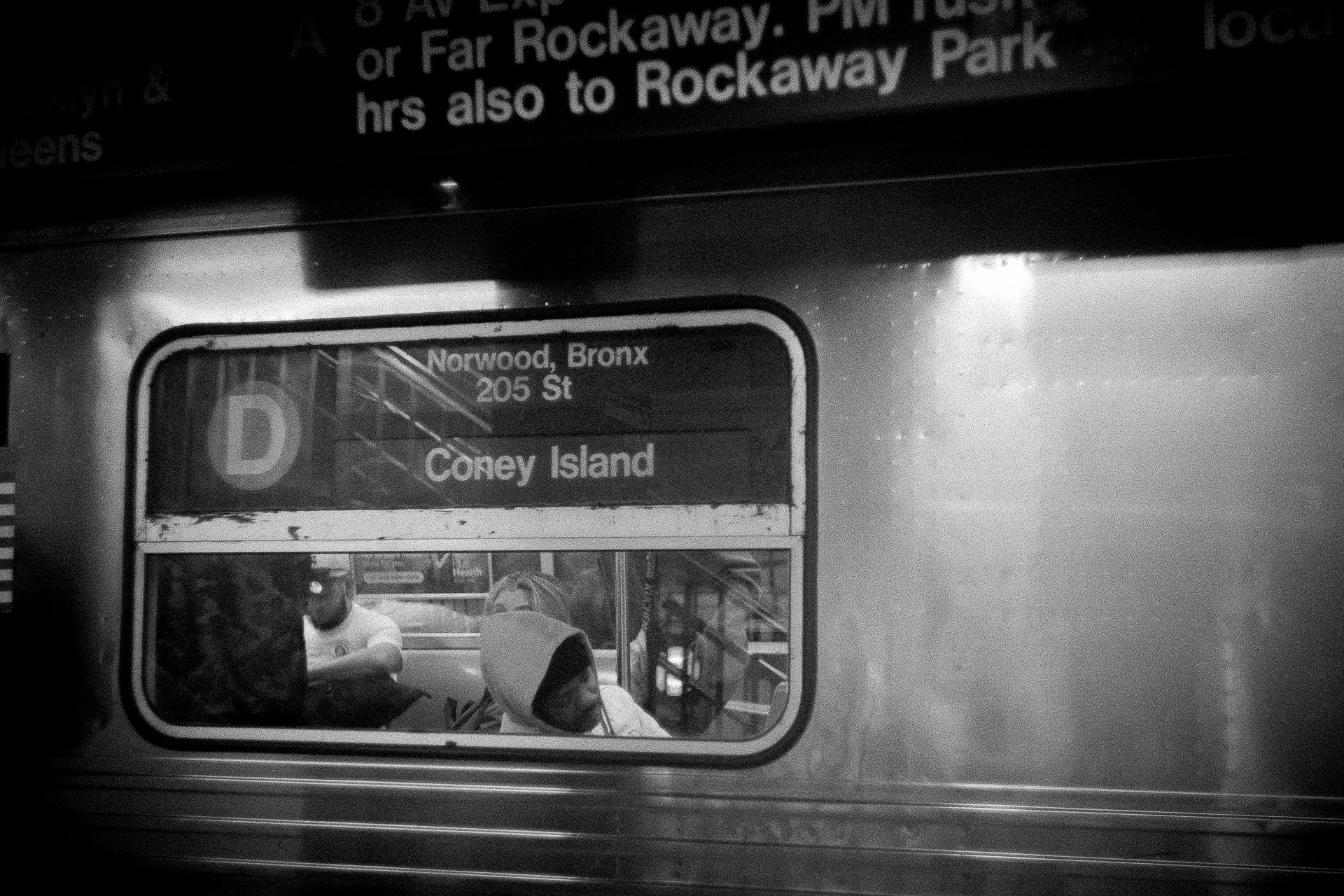 dekoumes image a man on the new york subaway to coney island