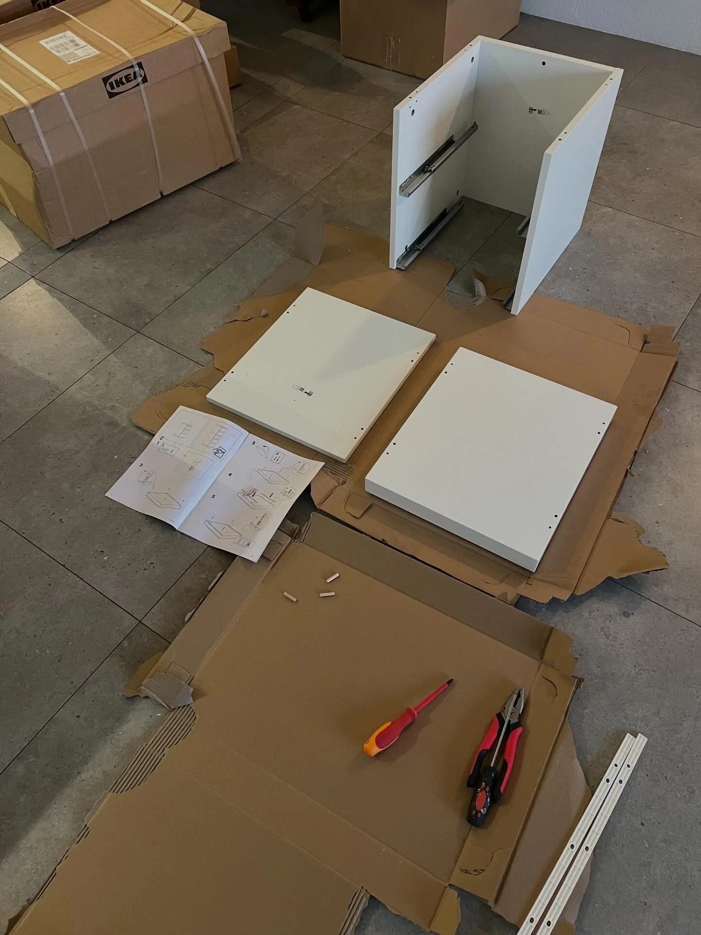 Doing a little flat-pack assembly. Feels close to my heart working on IKEA stuff, something I&rsquo;ve grown up with being a &lsquo;Scandi&rsquo;. Remember going into IKEA with mom and dad, getting left in the &lsquo;ballroom&rsquo; when we were litt