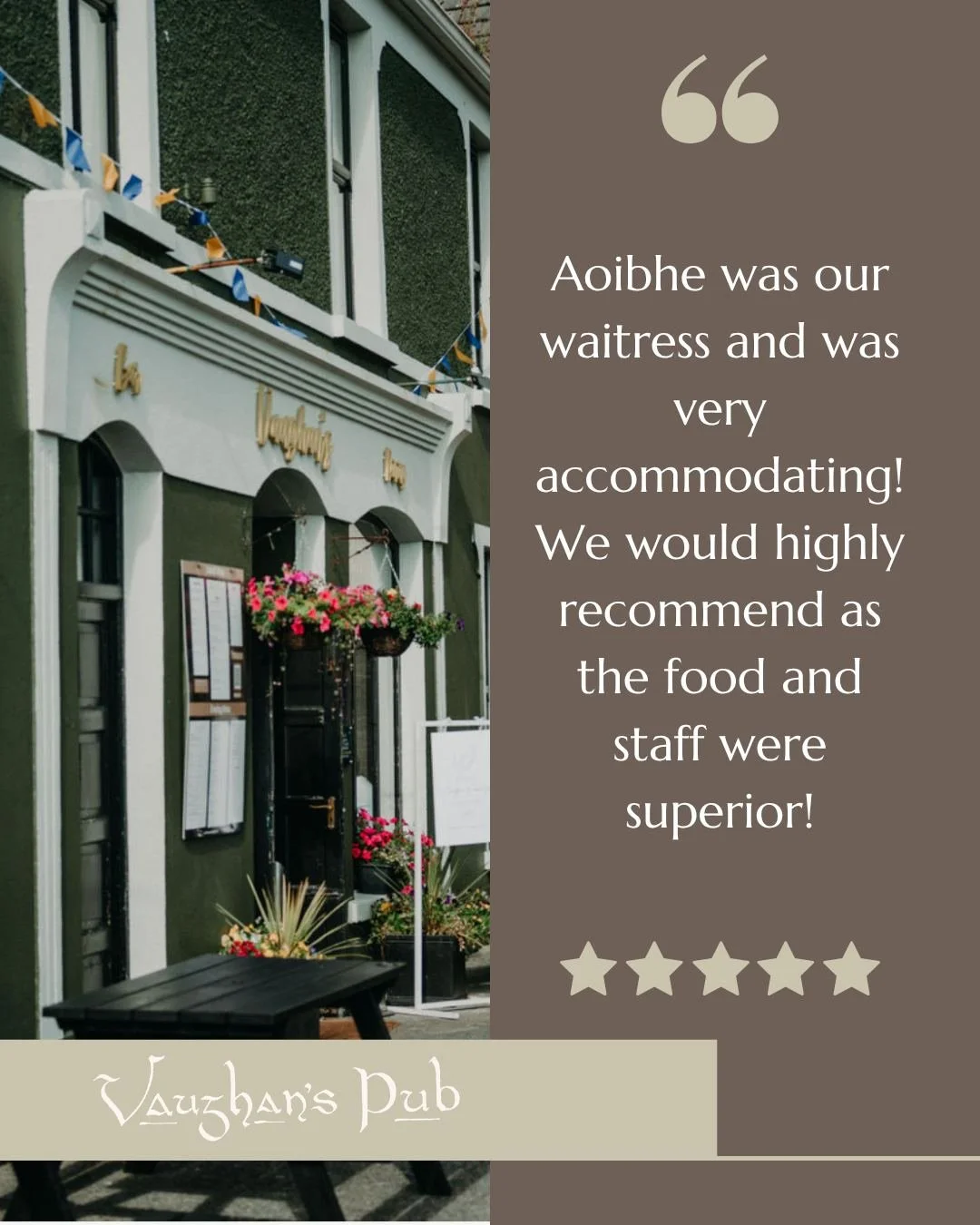 We are so grateful for our amazing staff here at Vaughans Kilfenora🎶🙌🏼