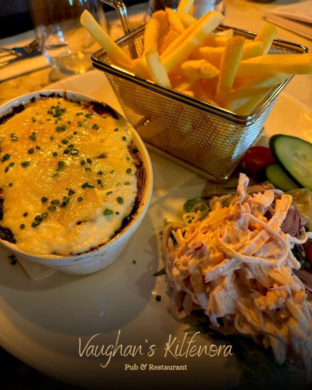 Homemade lasagne at Vaughans Kilfenora, the perfect lunch!🍴🙌🏼