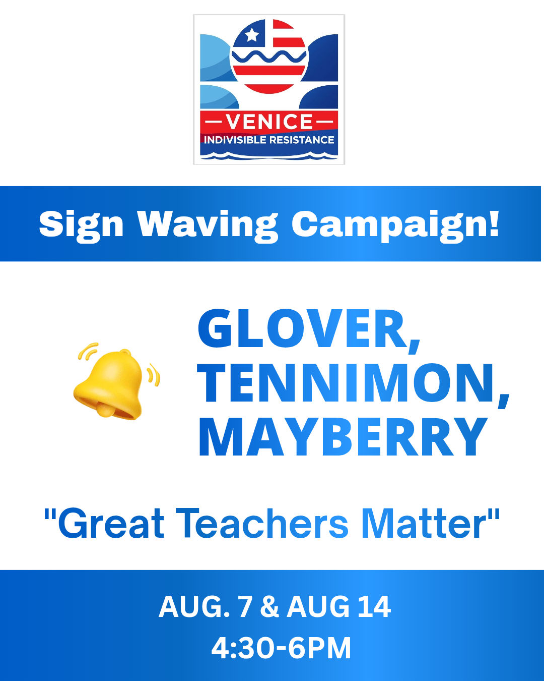 VIR School Board Candidate Sign Waving