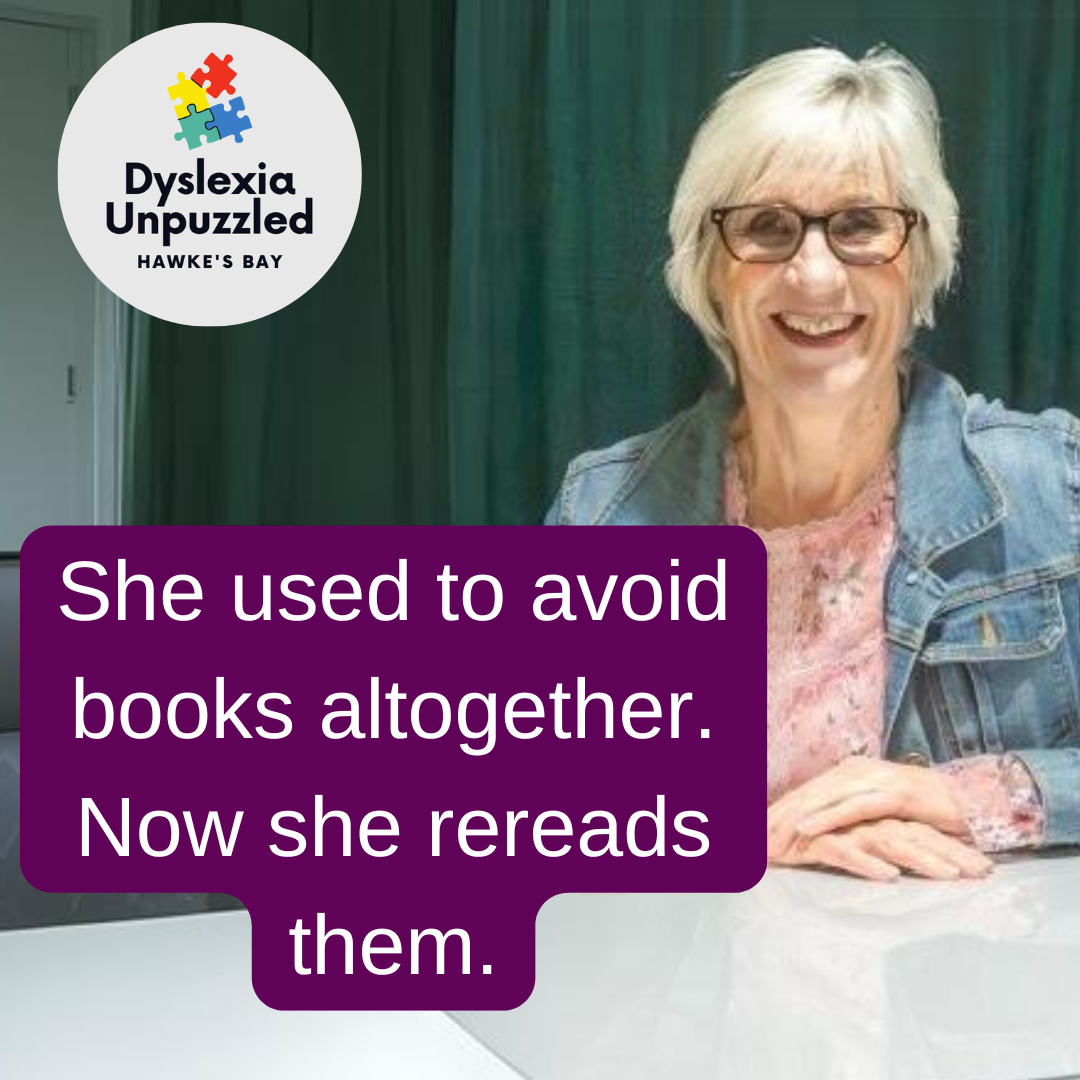 She used to avoid books altogether. Now she rereads them.