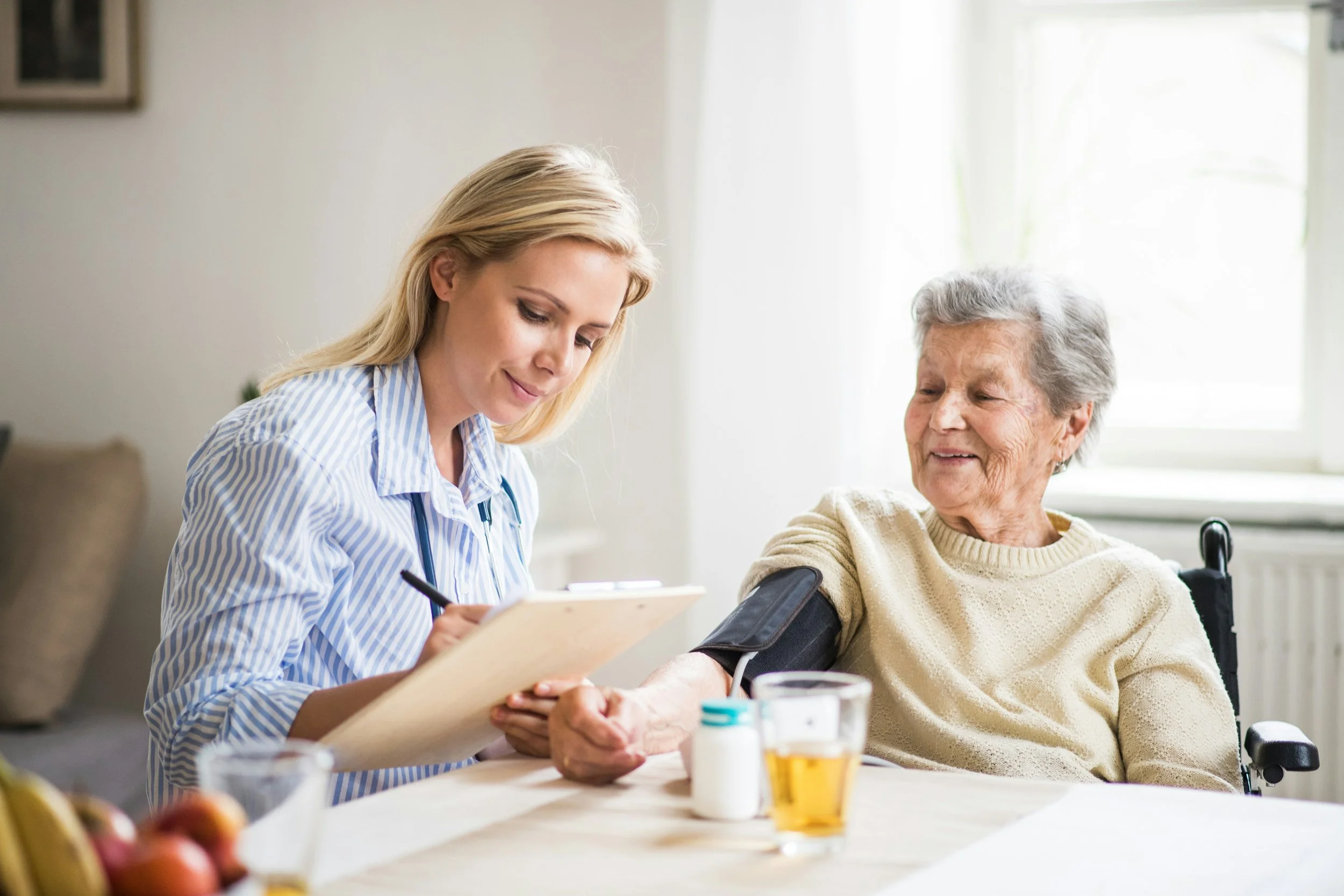 Personalised in-home care assessment and support visit.