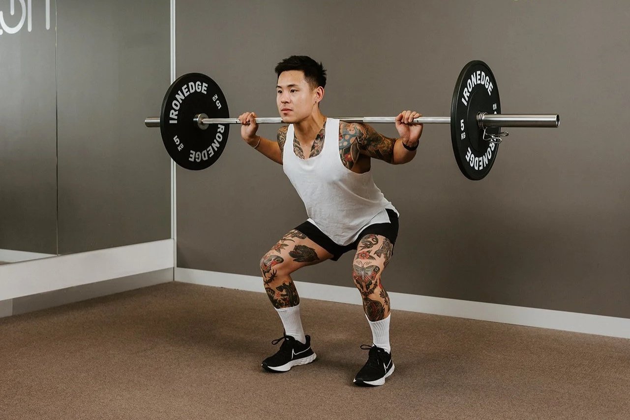 Melbourne physiotherapist Irwin Kim strength training