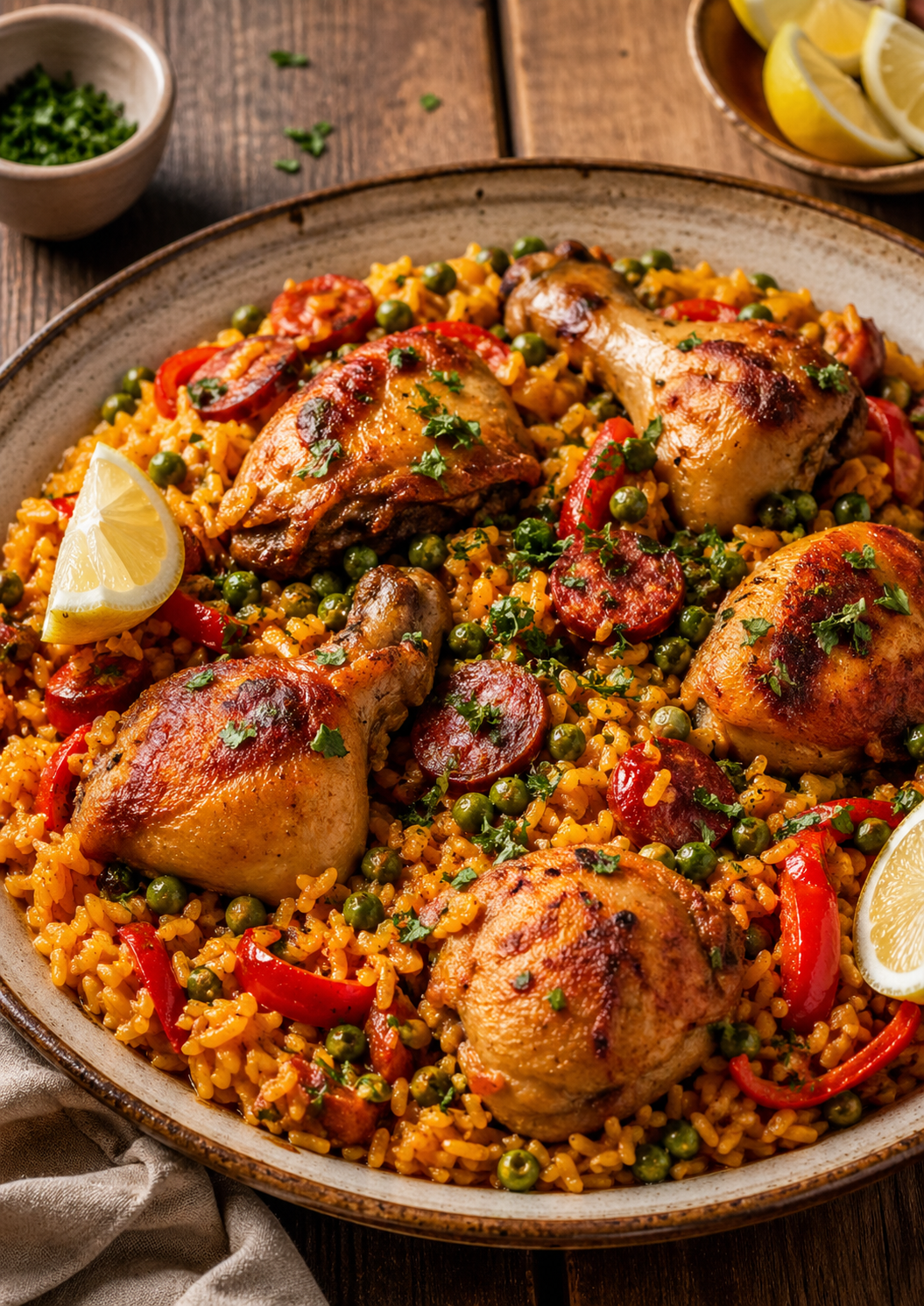 Chicken Paella GF (Paella de Pollo GF)