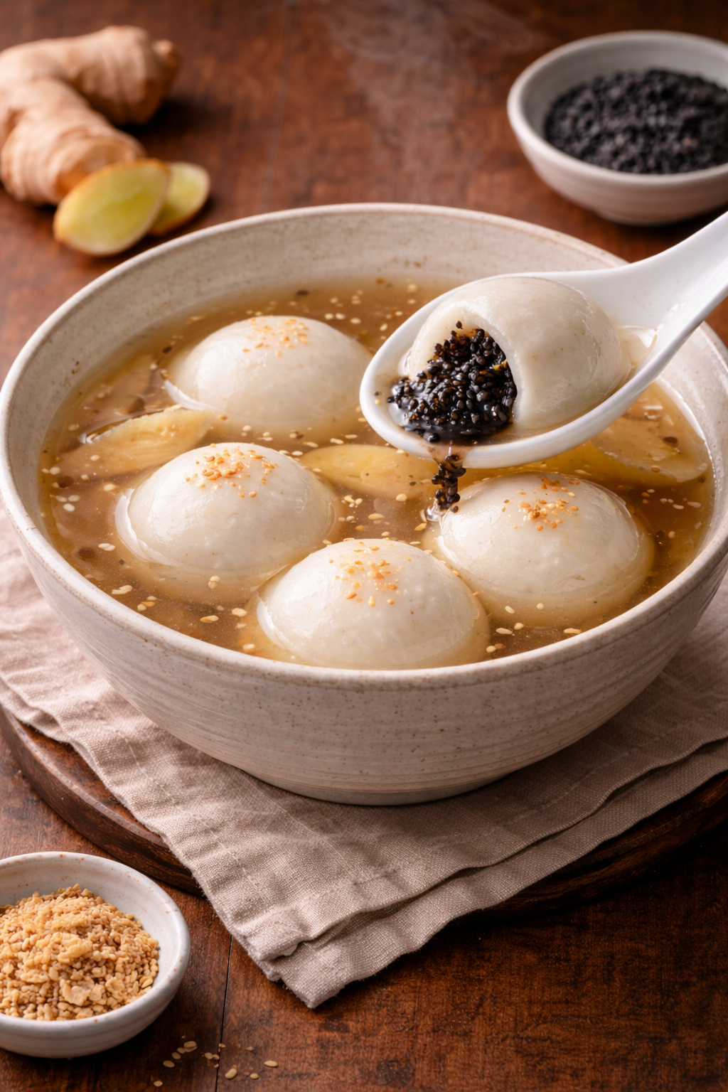 Sesame Rice Balls (Zhīma Tāngyuán)