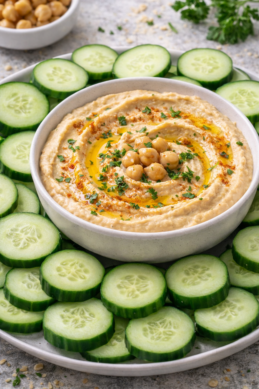 Cucumber & Hummus