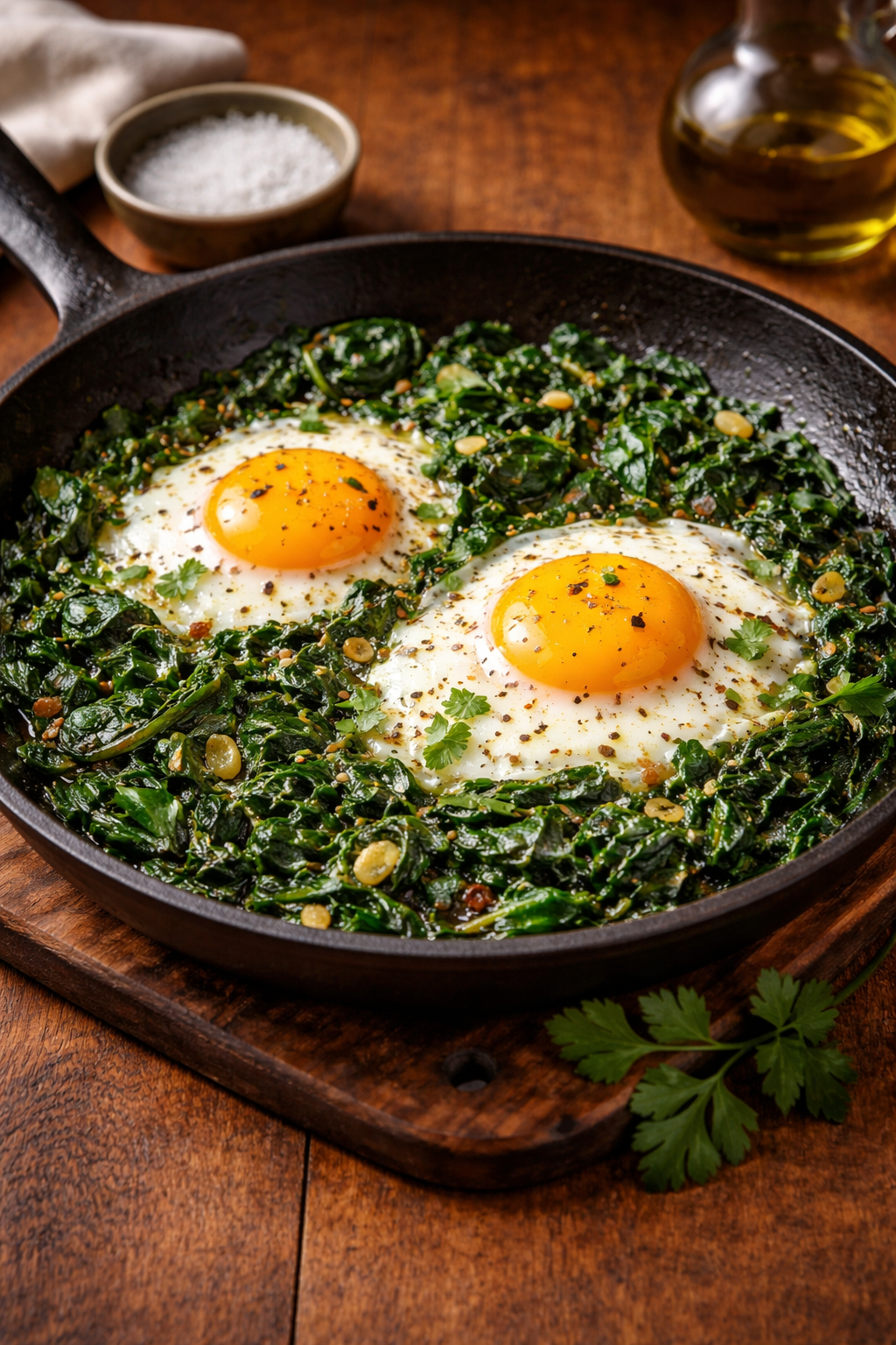 9. Eggs with Spinach (Huevos con Espinacas).png
