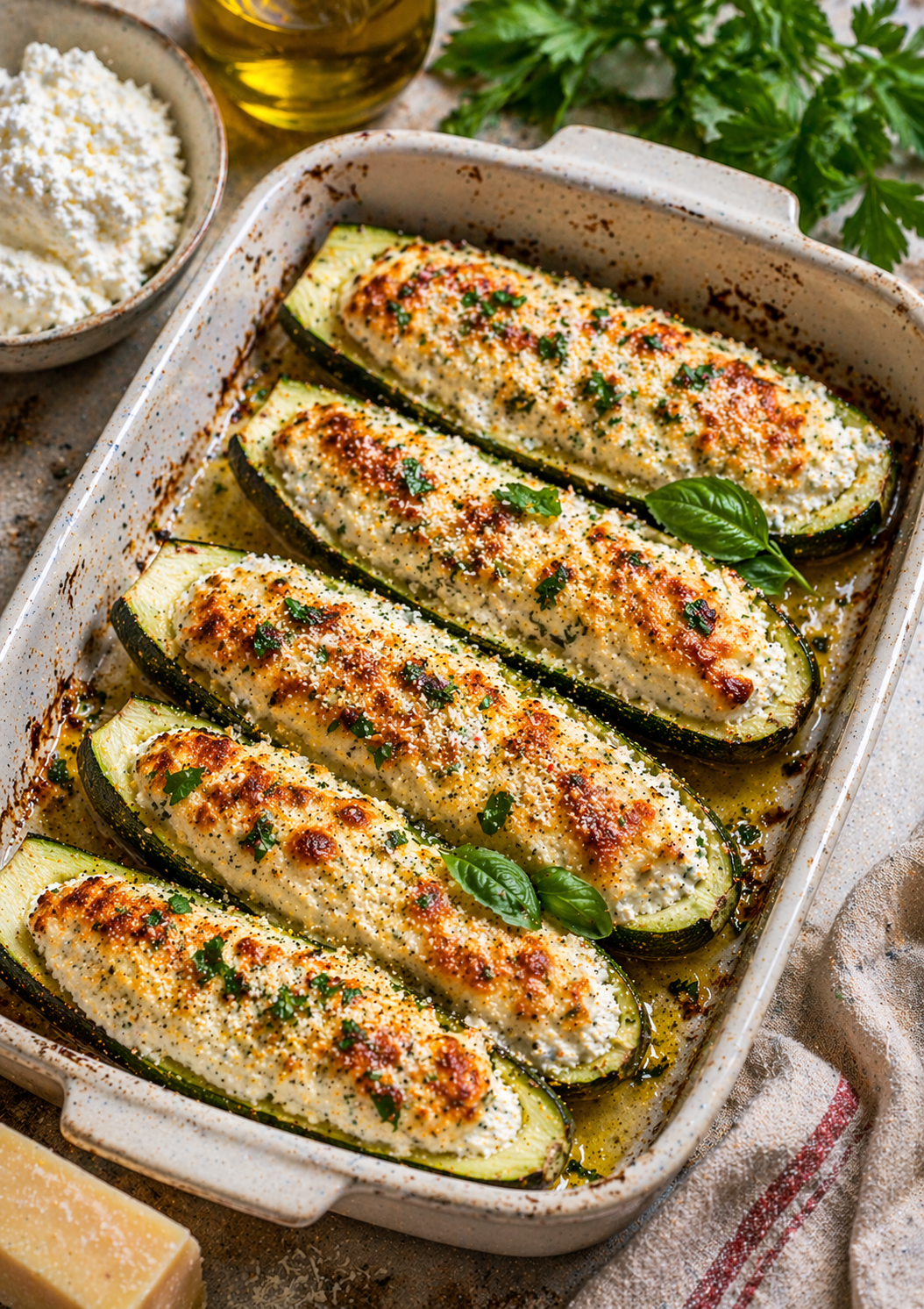 7. Ricotta Stuffed Zucchini (Zucchine Ripiene).png
