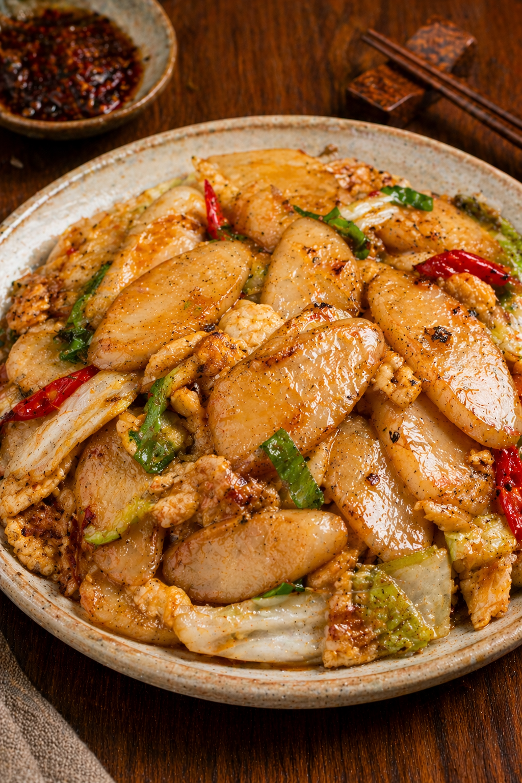 6. Fried Rice Cakes (Chǎo Niángāo).png